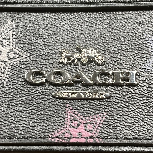 HTF NWOT COACH ROWAN SATCHEL WITH DOT STAR PRINT - Picture 7 of 16